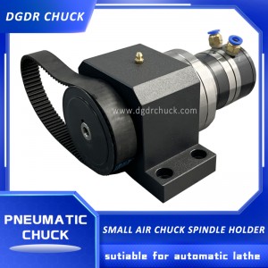 mini air collet chuck spindle holder 8MM through hole pneumatic chuck for small cnc lathe turning and cutting machine chuck