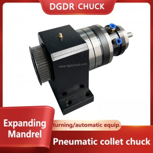 air expanding mandrel high speed pneumatic mini collet chuck 4th and 5th processing expanding chuck for grinding machine