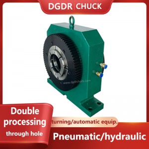 double head processing air collet chuck automatic equipment hydraulic chuck spindle holder double ends processing chuck