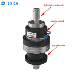 Notched hole air expanding chuck grinding machine pneumatic chuck expanding mandrel air collet chuck high precision rotary chuck