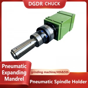 inner hole expanding mandrel air collet chuck spindle holder pneumatic chuck for grinding machine rotary oil expanding collet