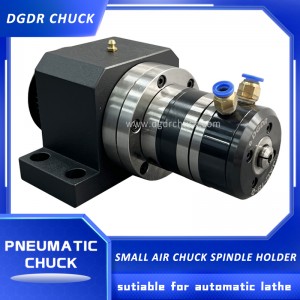 mini air collet chuck spindle holder 8MM through hole pneumatic chuck for small cnc lathe turning and cutting machine chuck