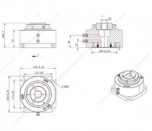 through hole air collet chuck tapping and drilling machine pneumatic chuck welding machine small air chuck