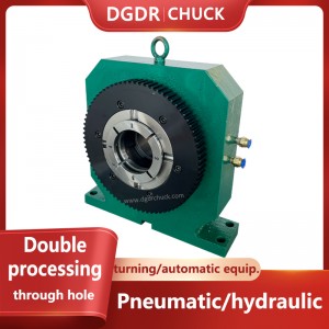 double head processing air collet chuck automatic equipment hydraulic chuck spindle holder double ends processing chuck