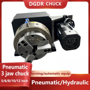 pneumatic 3 jaw chuck 5 6 8 10 12inch air chuck for automatic lathe soft jaw chuck lathe air chuck through oil cylinder