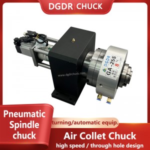 laser cutting machine air collet chuck rotary power chuck for lathe equipment high speed pneumatic chuck clamping tools