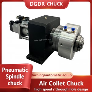 laser cutting machine air collet chuck rotary power chuck for lathe equipment high speed pneumatic chuck clamping tools