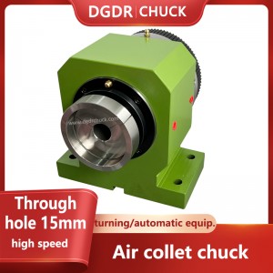 turning machine air collet chuck through hole 15MM mini pneumatic chuck clamping tools automatic air chuck