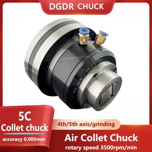 5C collet air chuck for grinding machine testing equipment pneumatic collet chuck 4th and 5th air collet chuck with 5C collet