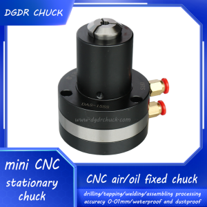 CNC processing air collet chuck through hole dsesign mini pneumatic chuck for tapping and drilling welding air chuck