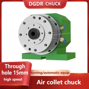 turning machine air collet chuck through hole 15MM mini pneumatic chuck clamping tools automatic air chuck