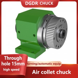 turning machine air collet chuck through hole 15MM mini pneumatic chuck clamping tools automatic air chuck