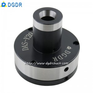 CNC processing center air collet chuck DAS-Y20 high precision stationary chuck with back-pulled pneumatic collet chuck for tapping machine drilling machine