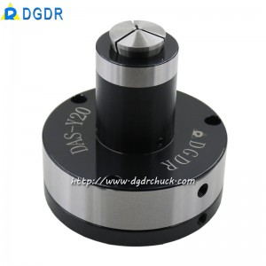 CNC processing center air collet chuck DAS-Y20 high precision stationary chuck with back-pulled pneumatic collet chuck for tapping machine drilling machine