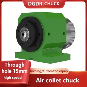 turning machine air collet chuck through hole 15MM mini pneumatic chuck clamping tools automatic air chuck