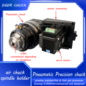 5C collet high precision air collet chuck grinding machine pneumatic chuck for 4th and 5th axis processing 5C collet