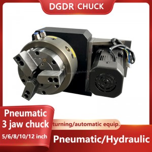 pneumatic 3 jaw chuck 5 6 8 10 12inch air chuck for automatic lathe soft jaw chuck lathe air chuck through oil cylinder