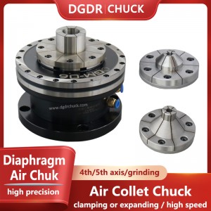 testing equipment air chuck through hole diaphragm collet chuck high speed air collet chuck grinding machine chuck high precision