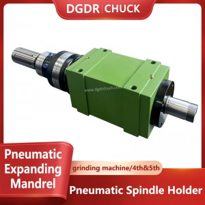 inner hole expanding mandrel air collet chuck spindle holder pneumatic chuck for grinding machine rotary oil expanding collet