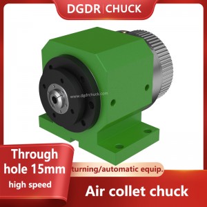 turning machine air collet chuck through hole 15MM mini pneumatic chuck clamping tools automatic air chuck