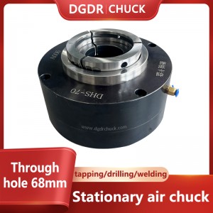 through hole air collet chuck tapping and drilling machine pneumatic chuck welding machine small air chuck