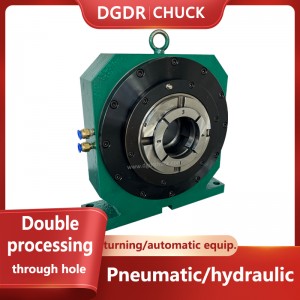 double head processing air collet chuck automatic equipment hydraulic chuck spindle holder double ends processing chuck