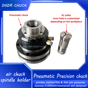 5C collet high precision air collet chuck grinding machine pneumatic chuck for 4th and 5th axis processing 5C collet