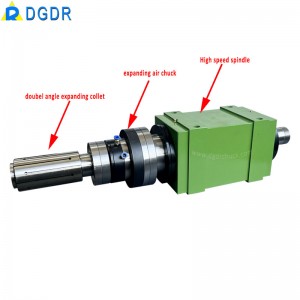 Notched hole air expanding chuck grinding machine pneumatic chuck expanding mandrel air collet chuck high precision rotary chuck